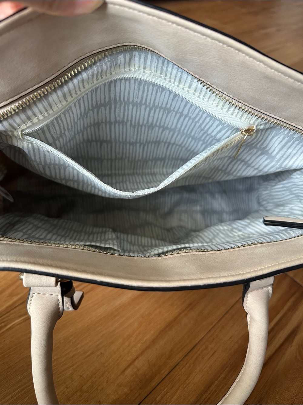 Target Cream Structured Shoulder Tote - Picture 6 of 7